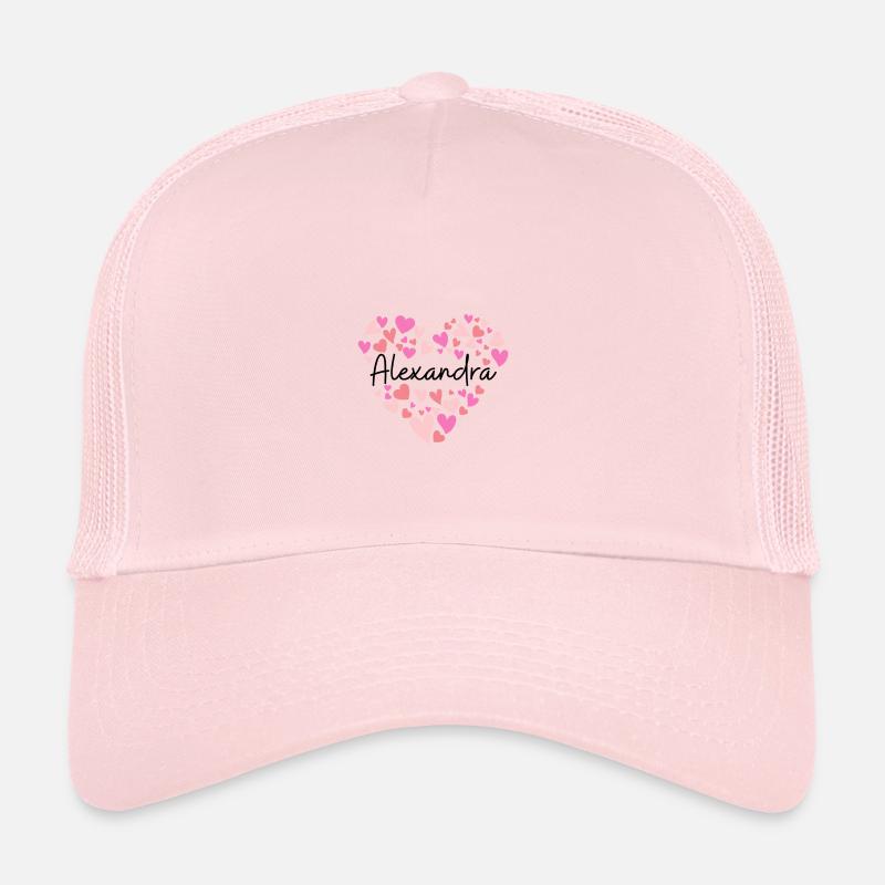 cœurs pour Alexandra Casquette trucker 