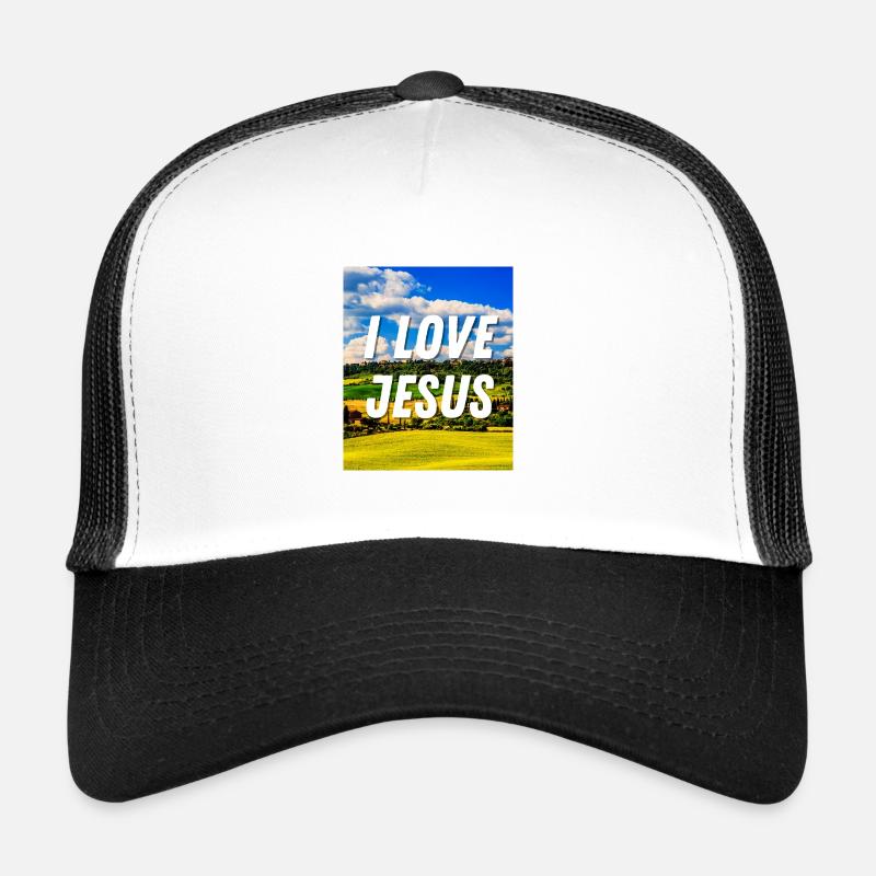 J’aime Jésus - Citation chrétienne Casquette trucker 