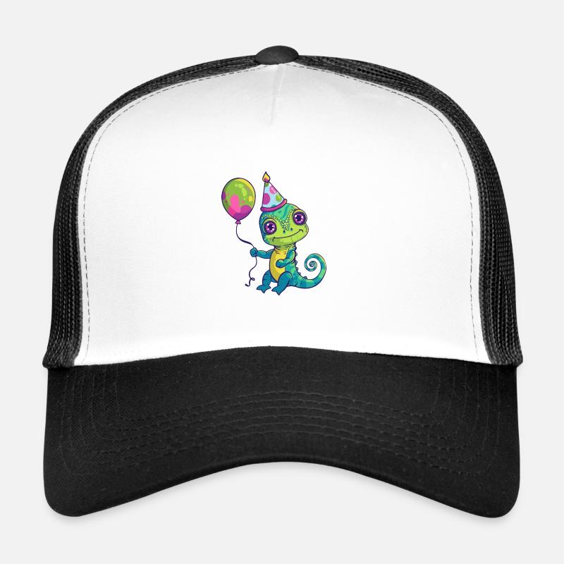 Chameleon Birthday Baby Trucker Cap