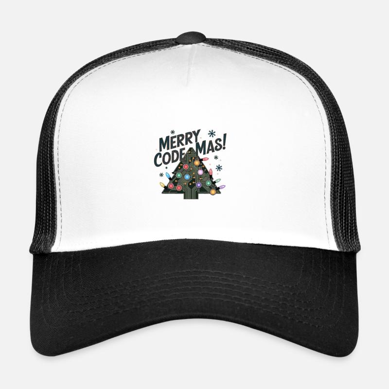 Weihnachten Merry Code Mas Festliche Feiertage Trucker Cap