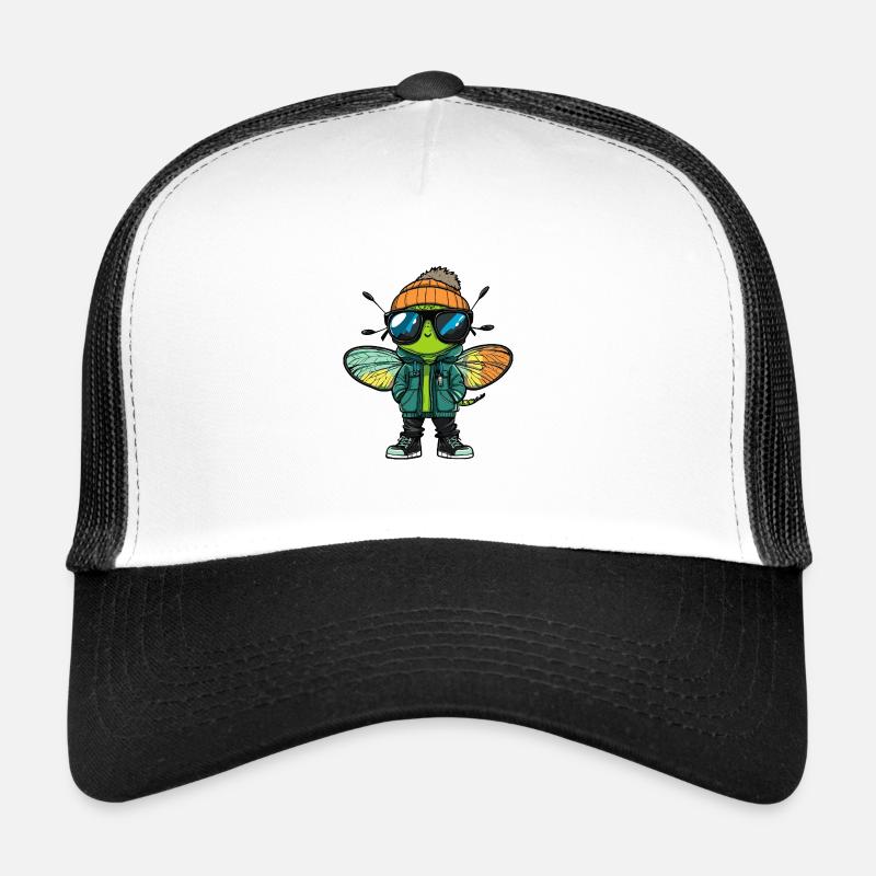 Libellule Bande dessinée cool Casquette trucker 