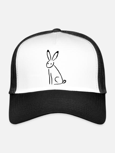 Rabbit - Trucker Cap - white/black