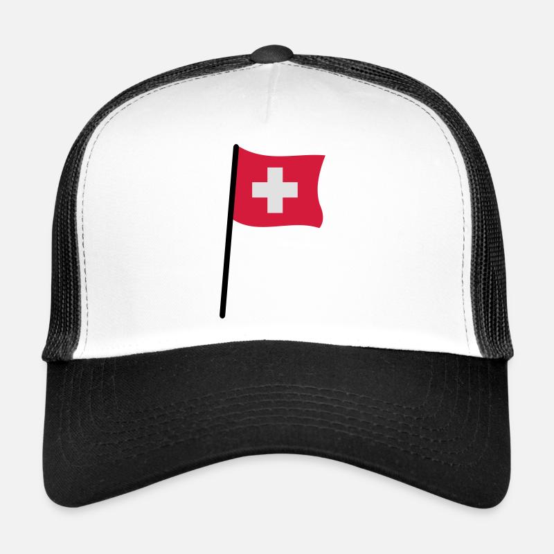 drapeau suisse Casquette trucker 