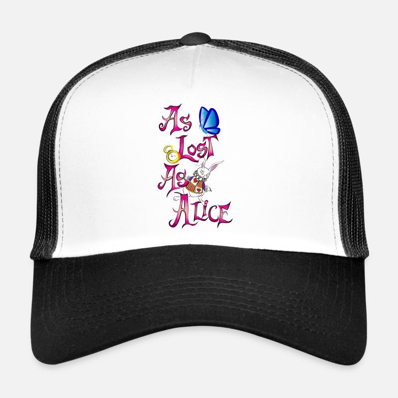 As lost as alice - Trucker Cap - white/black