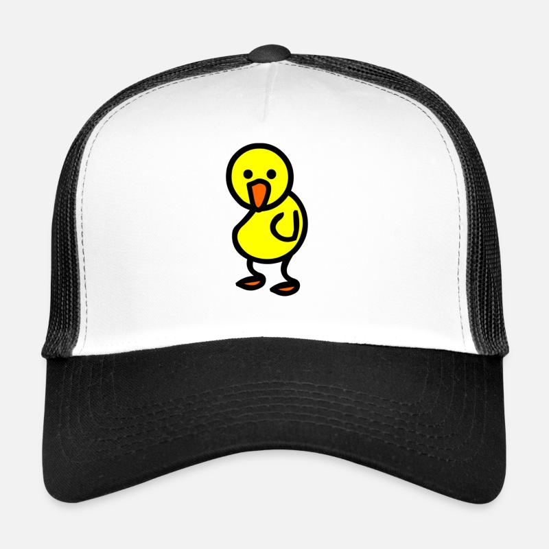 Vogel guckt. - Trucker Cap - Weiß/Schwarz