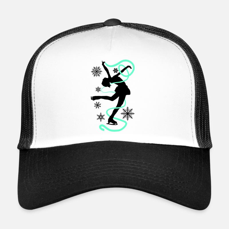 Figure skating Ice skating Ice dance figures - Trucker Cap - white/black