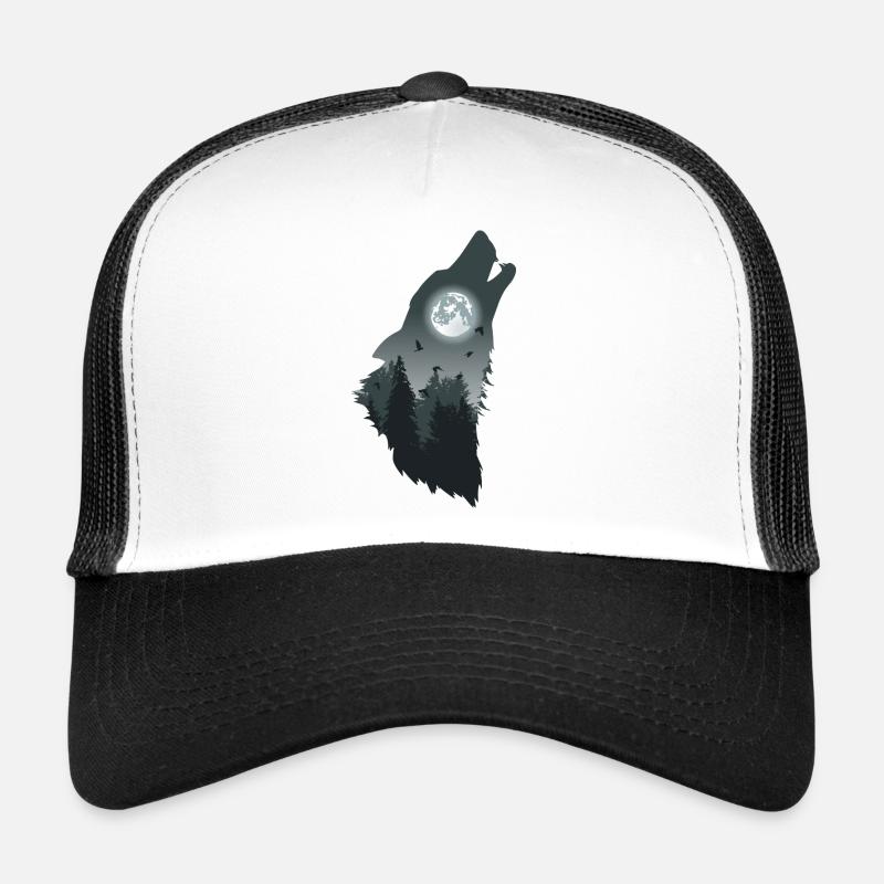 loup - foret Casquette trucker 