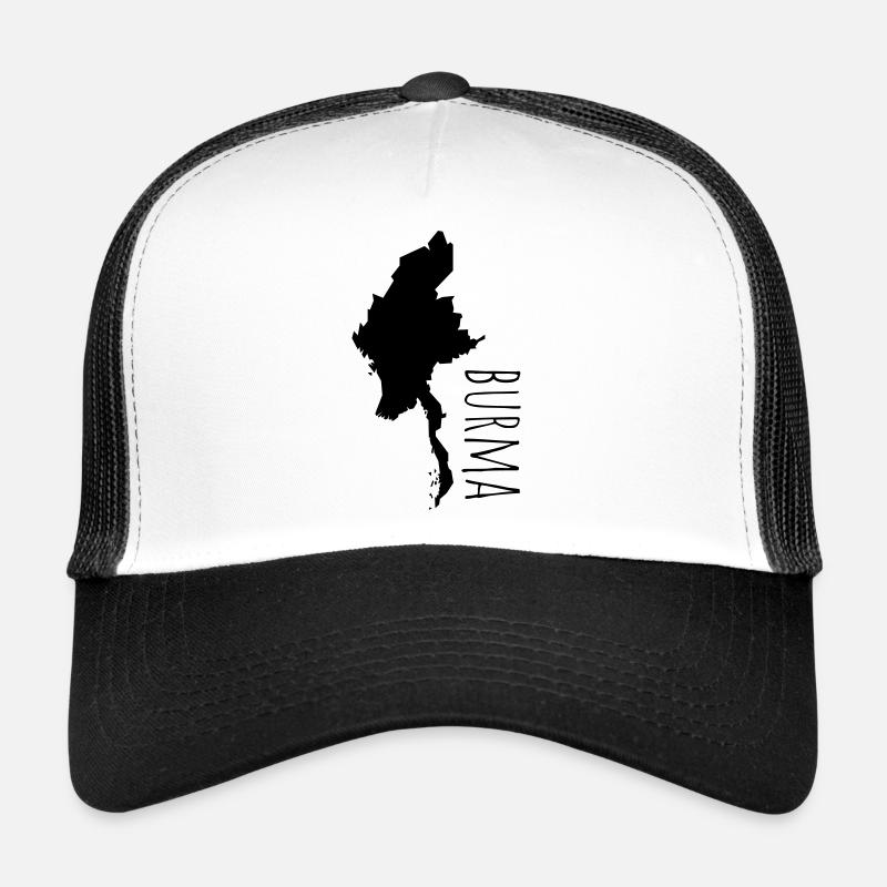 Burma - Trucker Cap - Weiß/Schwarz