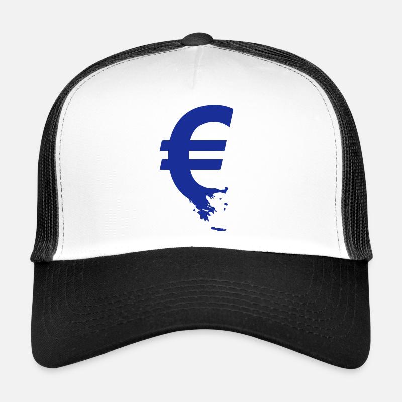 Crise de l'euro Contour € Casquette trucker 