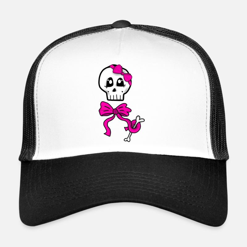 Female Skull Casquette trucker 