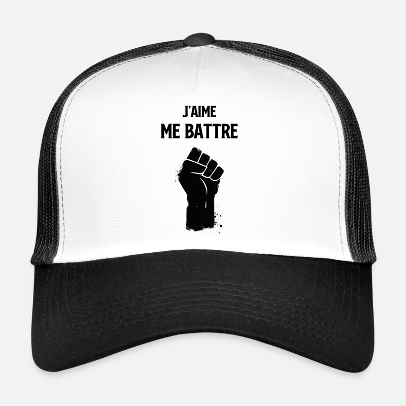 J'aime me battre Casquette trucker 