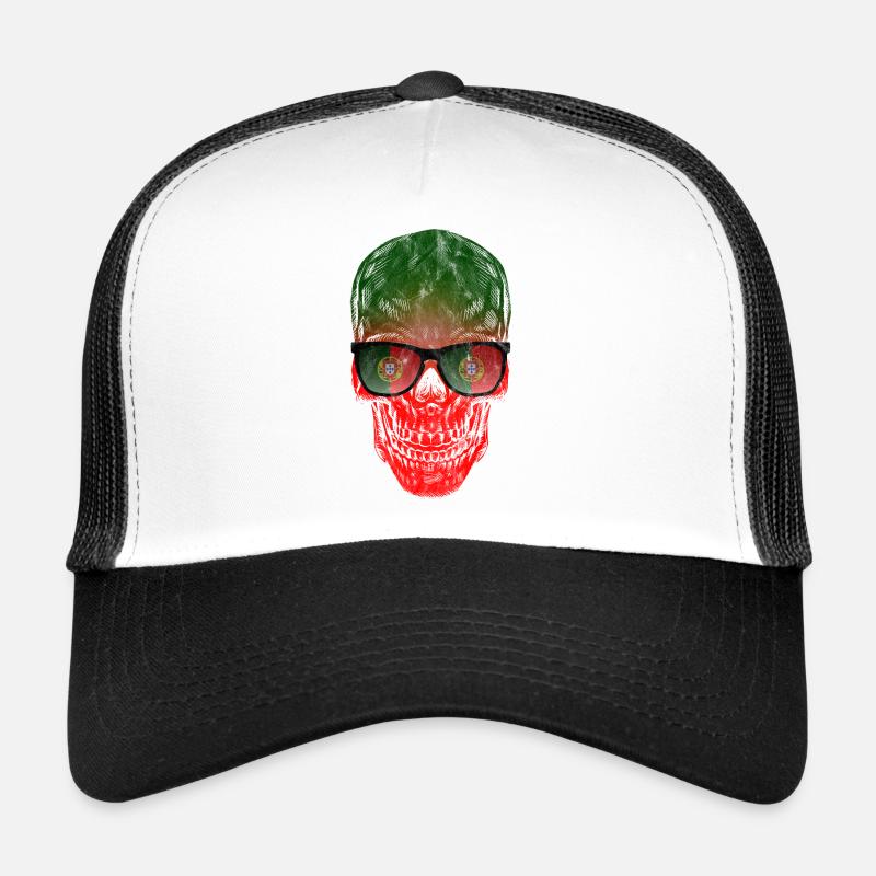 Portugal - Trucker Cap - Weiß/Schwarz