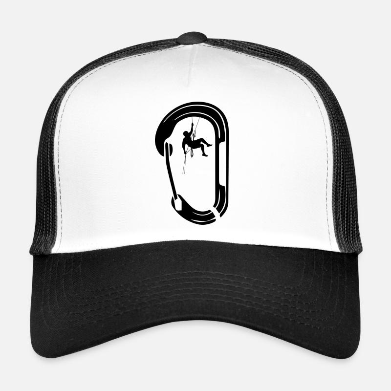 Escalade de bloc Escalade Randonnée - Casquette trucker  - blanc/noir