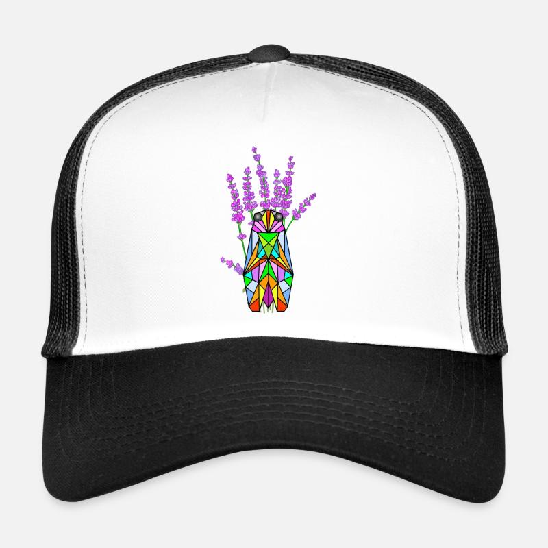 Provence in Farbe - Trucker Cap - Weiß/Schwarz