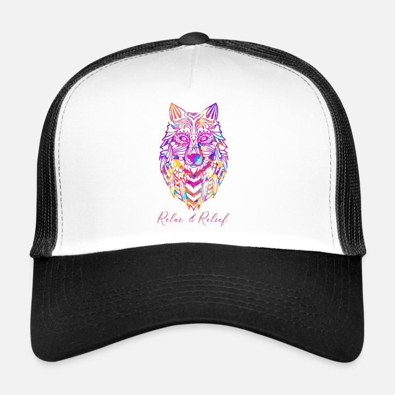 Relax&Relief Wolf Trucker Cap