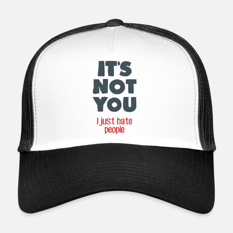 Je déteste les gens Casquette trucker 