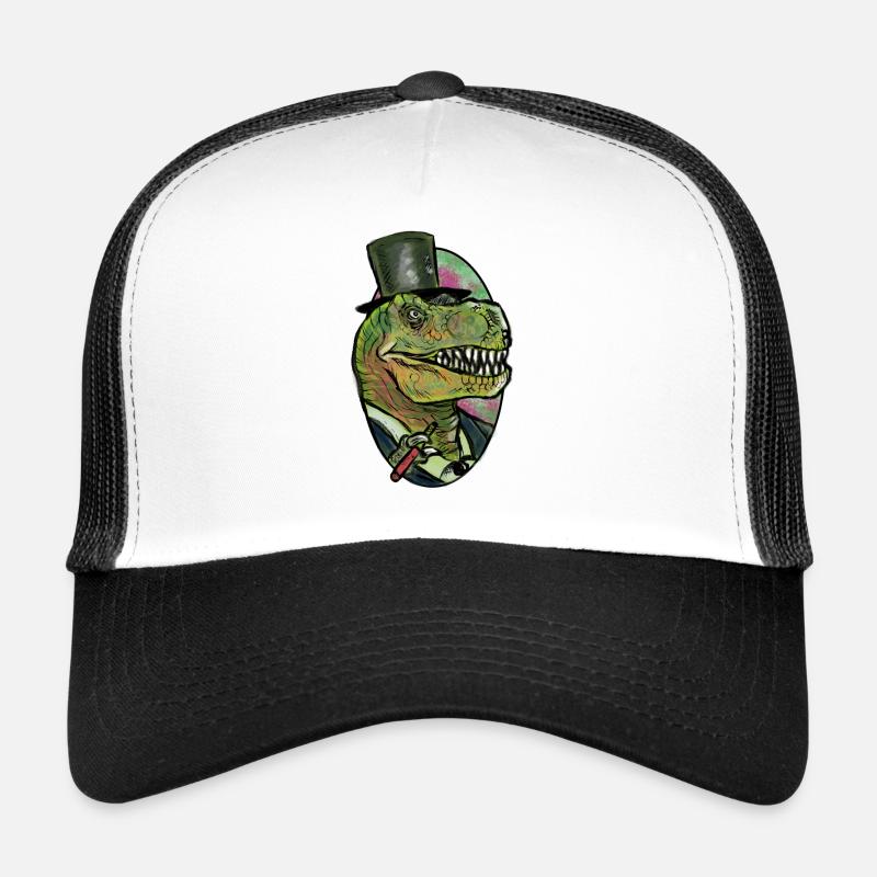 Gentle Rex - Trucker Cap - Weiß/Schwarz