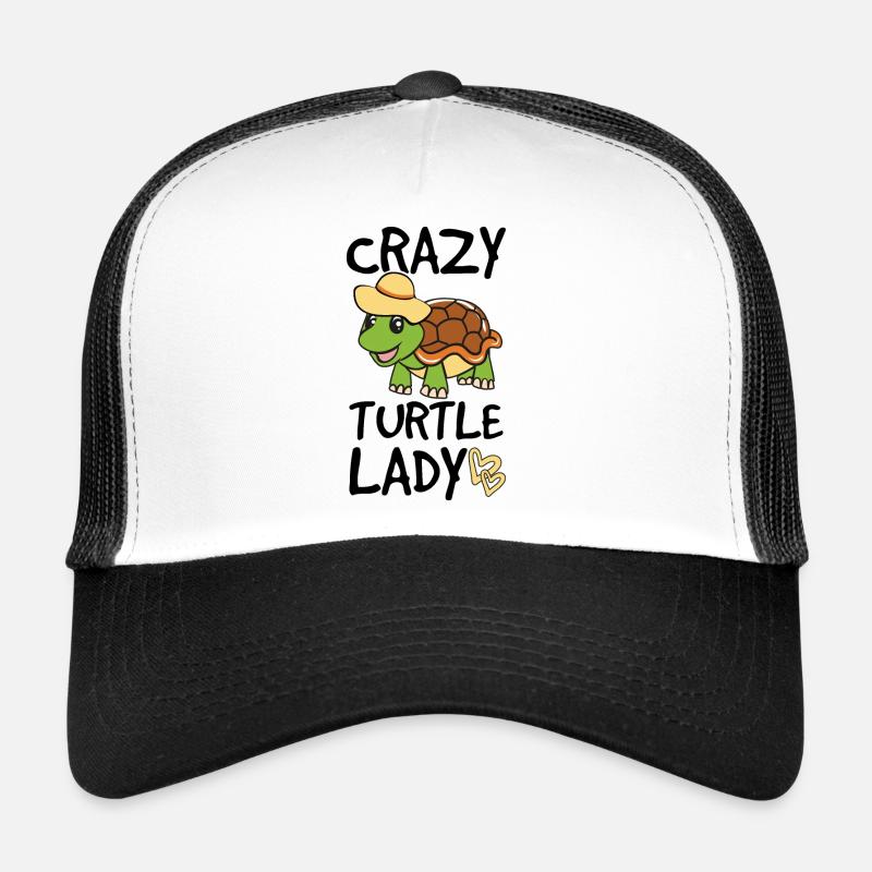 Funny Turtle Crazy Turtle Lady Gift Trucker Cap