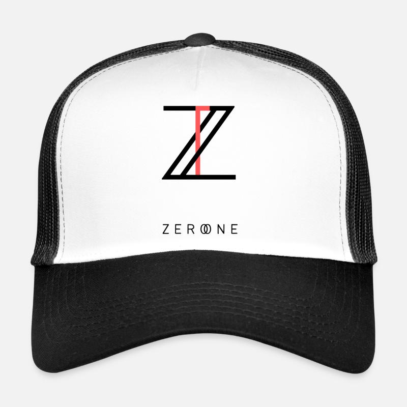 Dark ZERO ONE logo streetwear minimal Casquette trucker 
