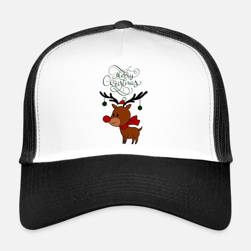Merry Christmas - Trucker Cap - Weiß/Schwarz