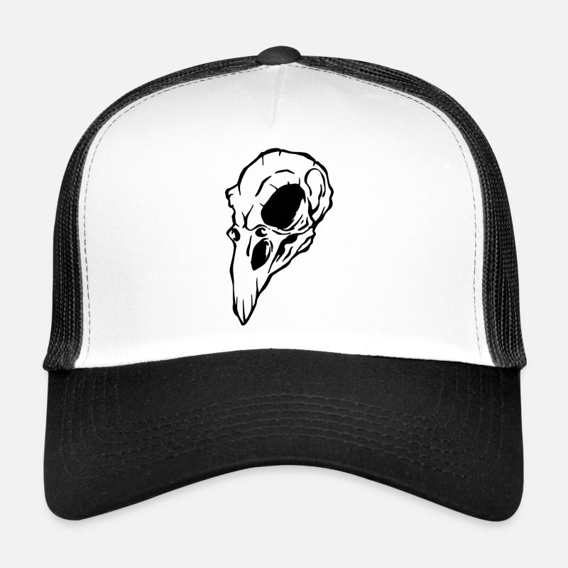 Crow skull Halloween Casquette trucker 