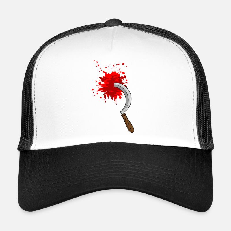 Halloween Messer Blut Trucker Cap