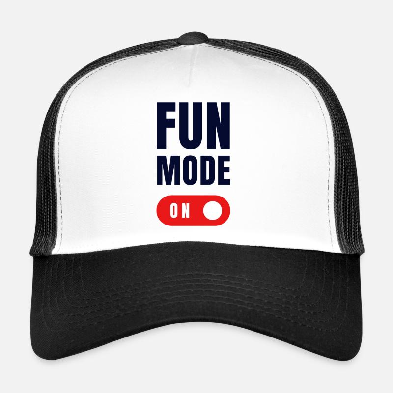 FUN MODE ON - Trucker Cap - white/black
