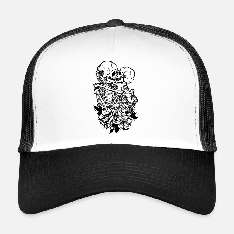 Skeletons in love Trucker Cap