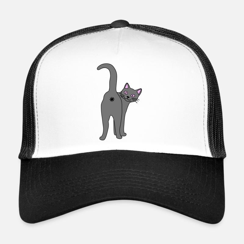 Naughty cat Trucker Cap
