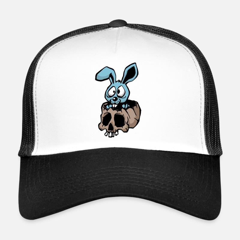 Lapin dans un crane Casquette trucker 