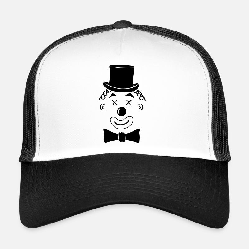 clown - Trucker Cap - Weiß/Schwarz