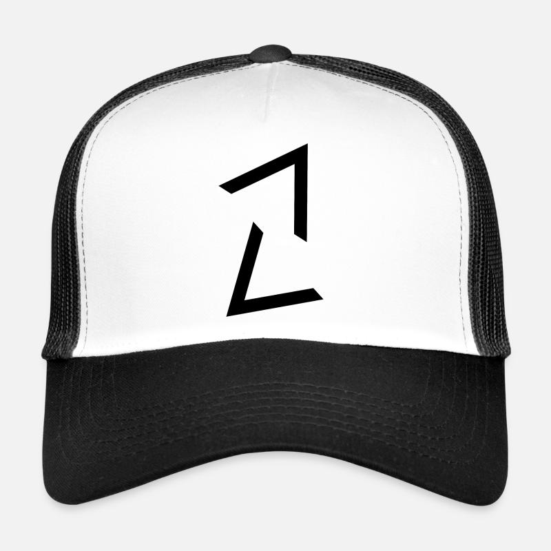 Triangle geometric shape - Trucker Cap - white/black