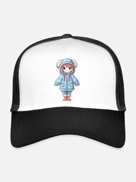 Magical Happiness - The Cute Anime Girl - Trucker Cap - white/black - Front