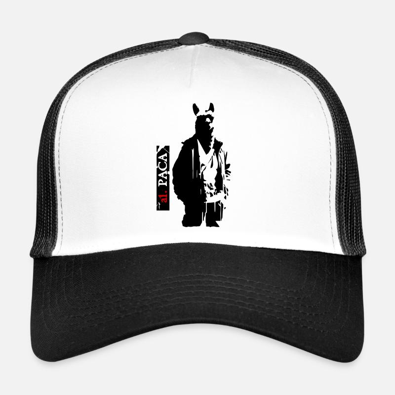 Alpaca - Trucker Cap - white/black