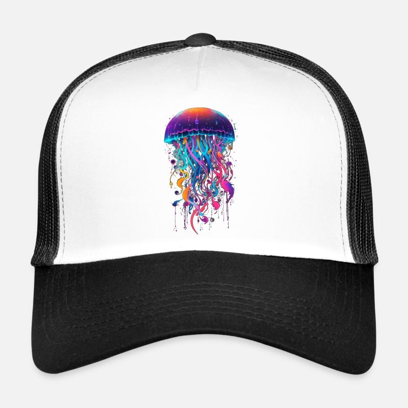 Jellyfish - Trucker Cap - white/black