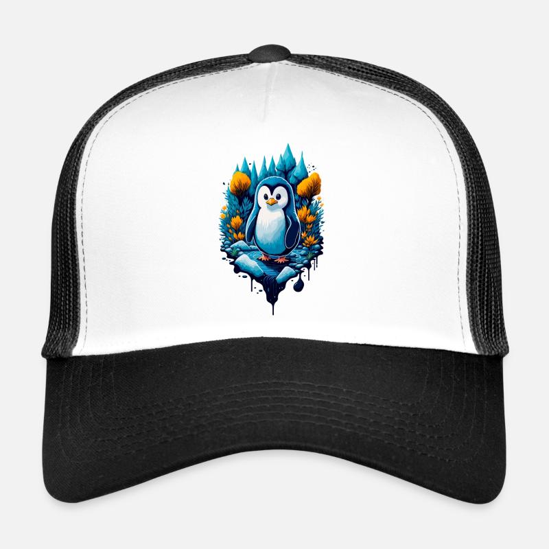 Pingouin cool mignon Casquette trucker 