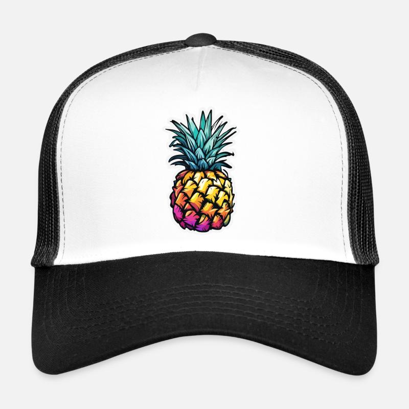Fruits / Ananas / Exotique / Tropical / Vitamines Casquette trucker 