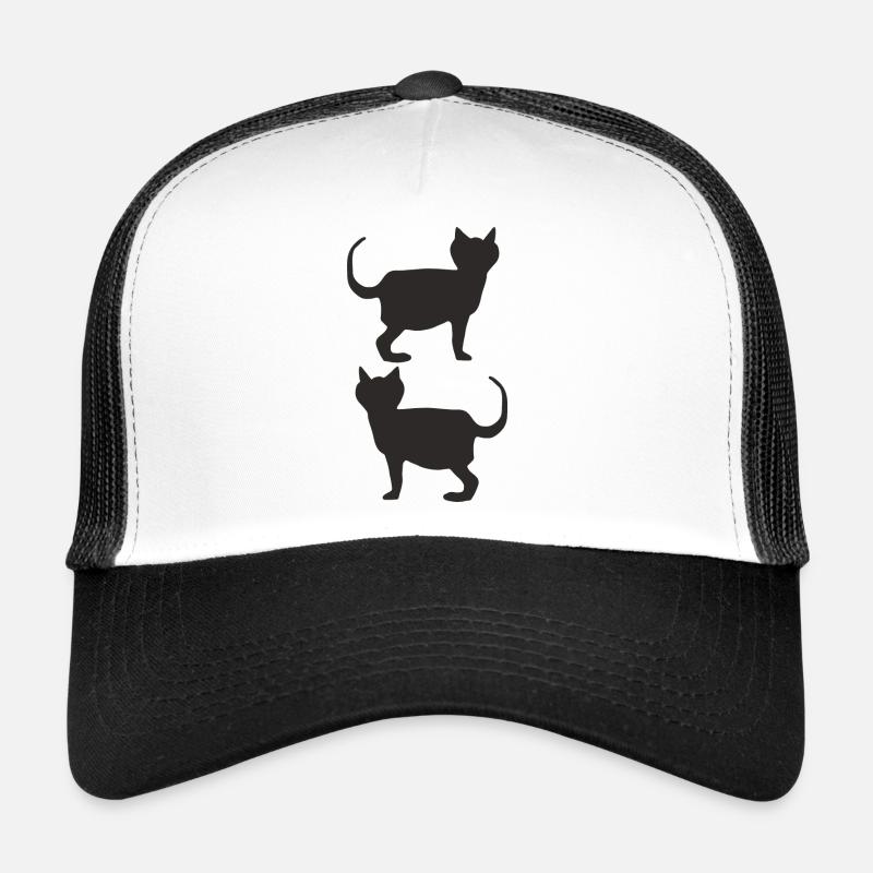 katzen schwarz Trucker Cap