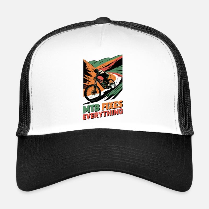 MTB Fixes Everything for Mountain Bike Fans Trucker Cap