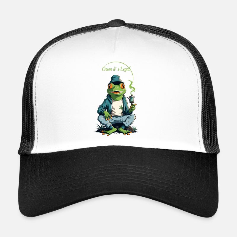 Frosch mit Pfeife Trucker Cap