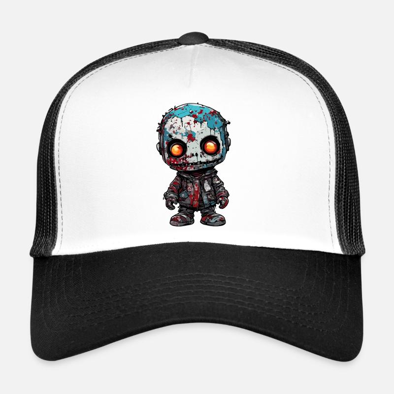 Horror Doll / Halloween / Creepy / Dark Trucker Cap