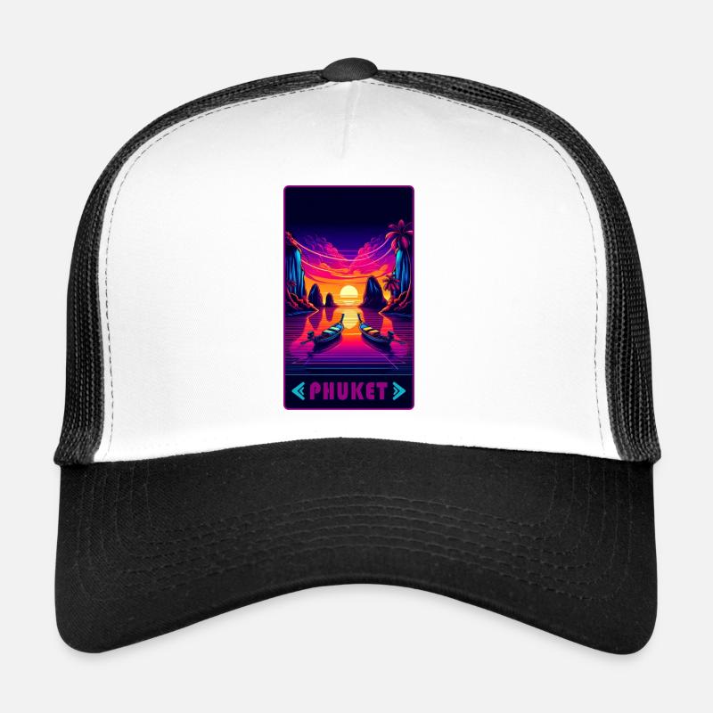 Design de coucher de soleil à Phuket en Thaïlande Casquette trucker 