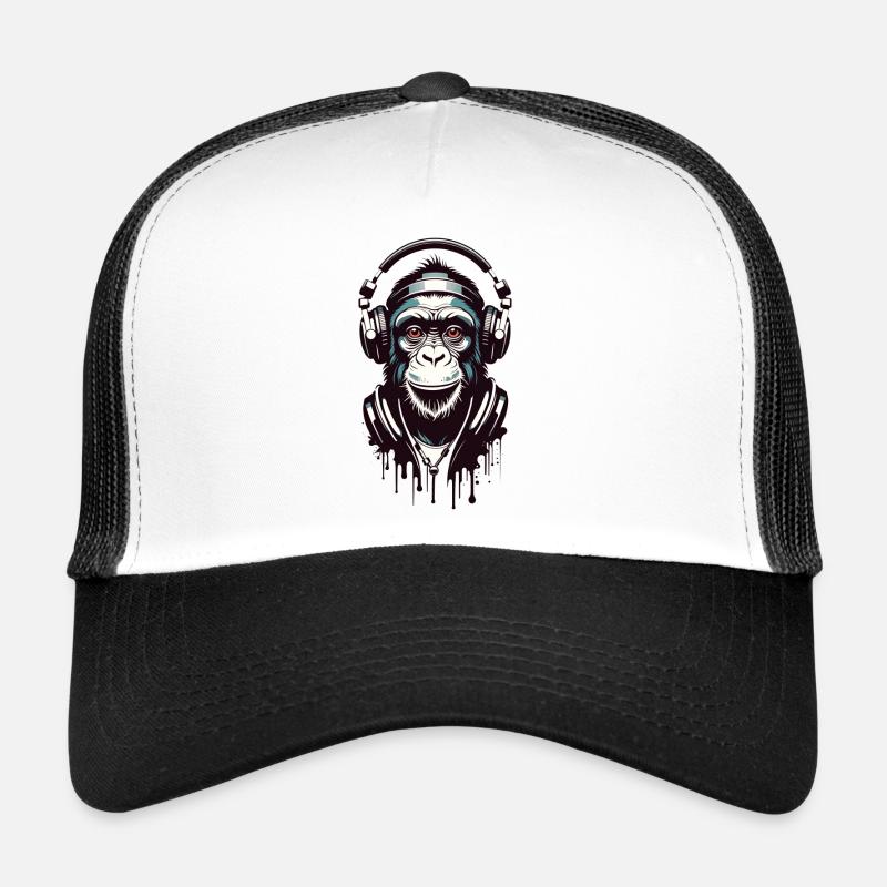 Funky Monkey - Trucker Cap - white/black
