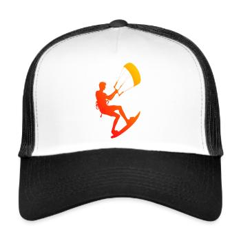 Cerf-volant Cerf-volant homme Kitesurf femme Kitesurf - Casquette trucker  - blanc/noir - Devant