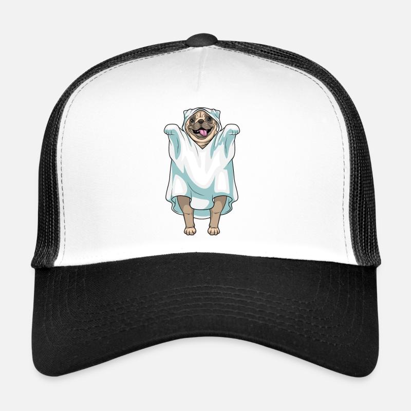 Mops Halloween Geist Trucker Cap