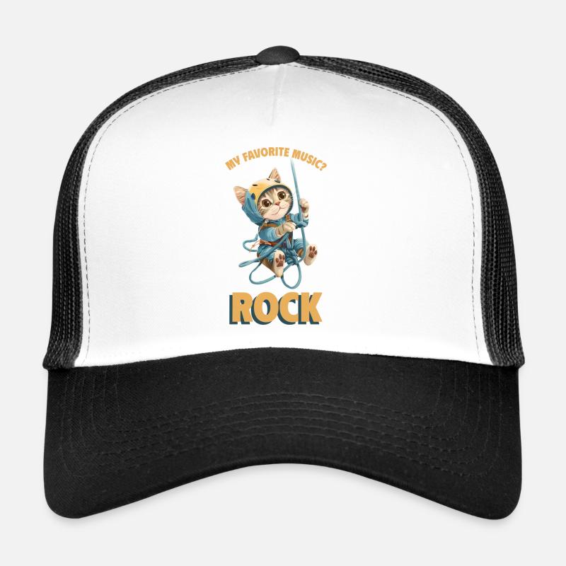 Ma musique préférée ? Escalade Chat mignon Casquette trucker 