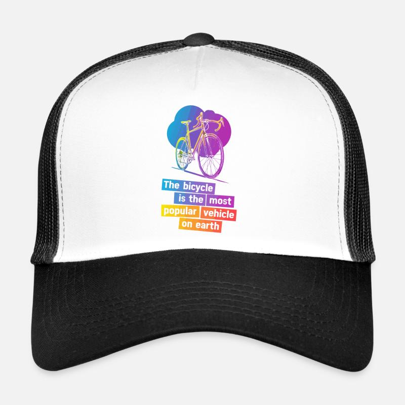 Conception d’illustration de vélo coloré Casquette trucker 