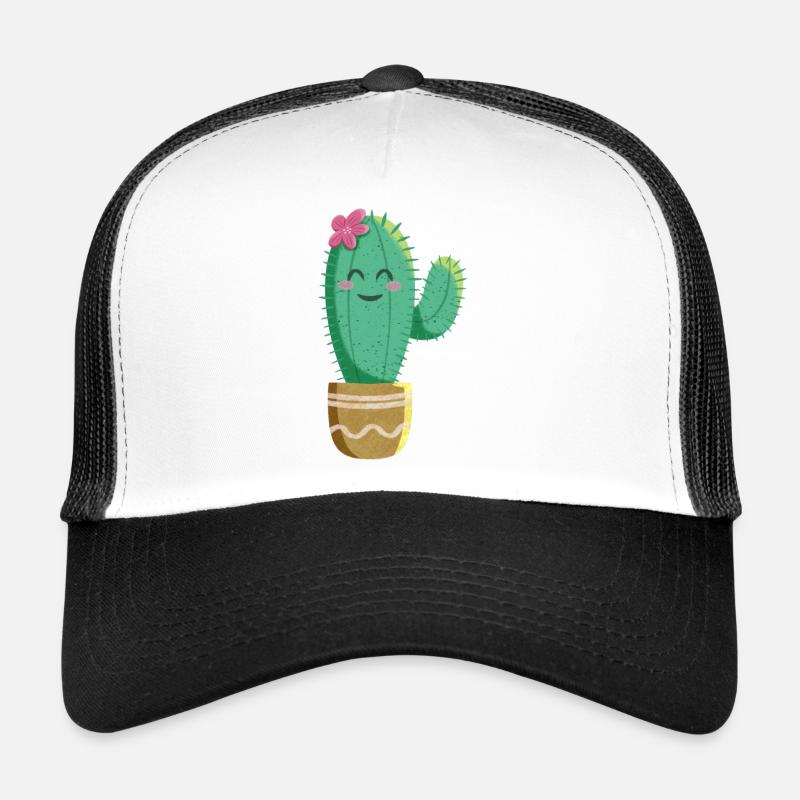 Cute Cactus with Flower Trucker Cap