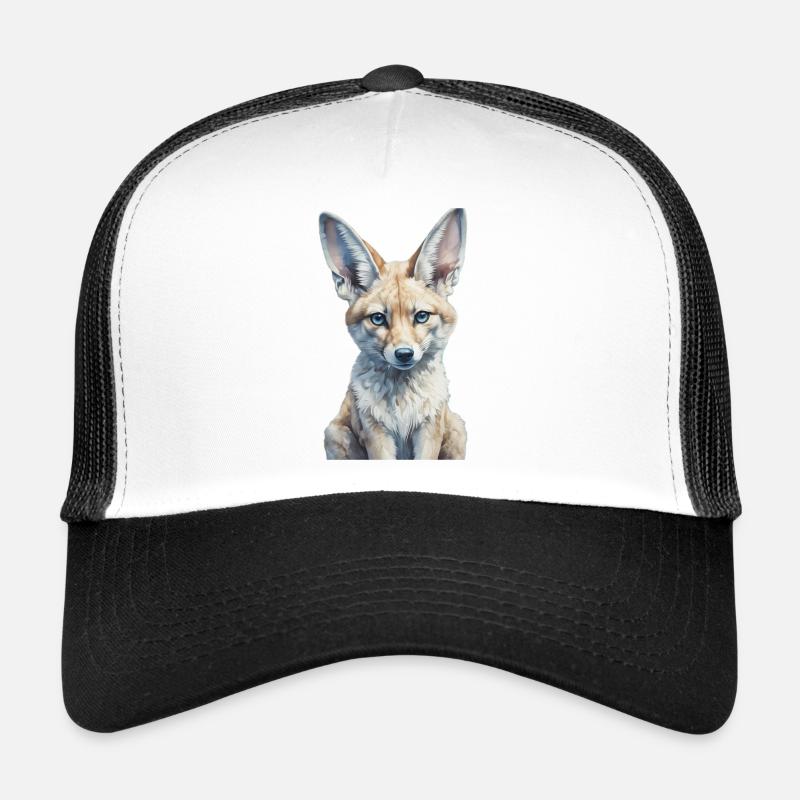 Fennec Fox - Trucker Cap - Weiß/Schwarz