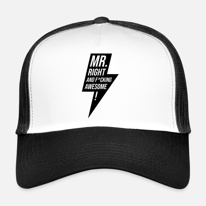 Mr Right Junggeselle Design Geschenk Trucker Cap